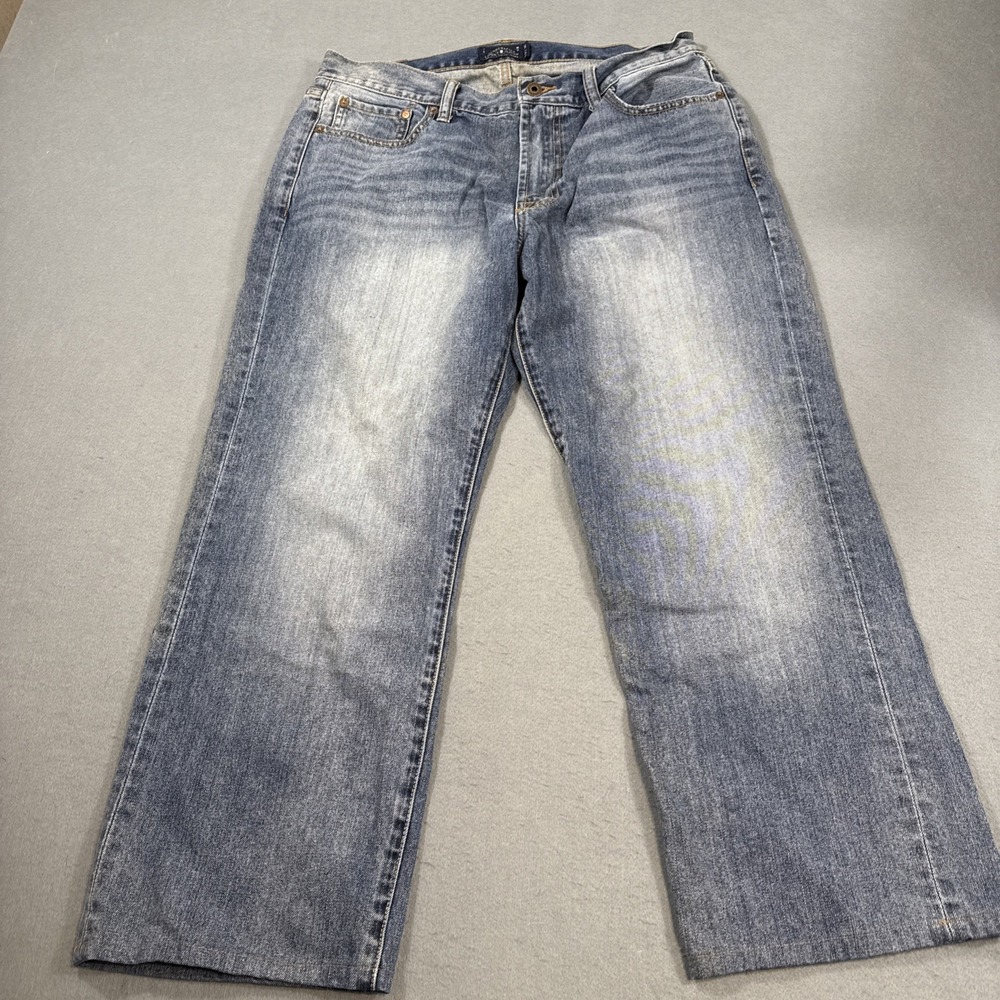 Lucky Brand Jeans Mens 34x30 American Blue Denim Pants 181 RELAXED STRAIGHT